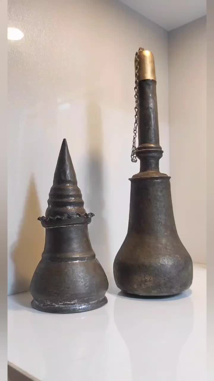 تنگ و نباتدون مسی قدیمی عتیقه کلکسیونی خاص نایاب|کلکسیون اشیاء عتیقه|نکا, |دیوار