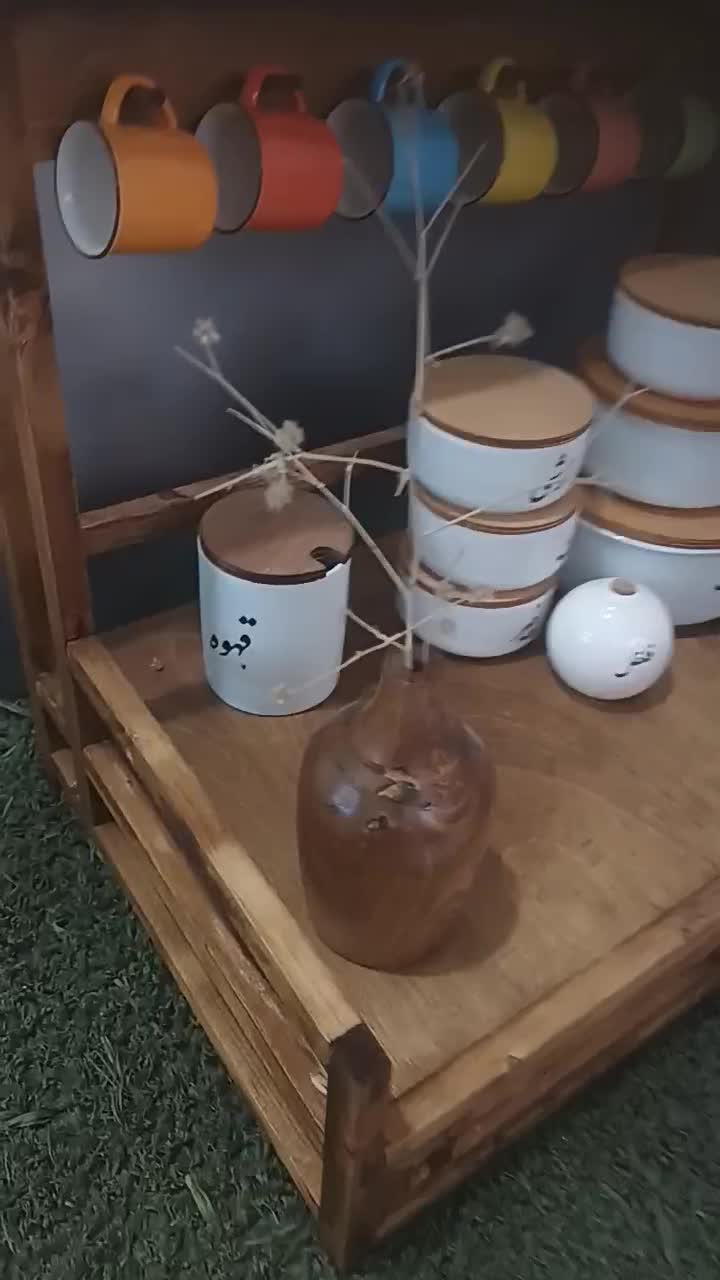 مینی کافی بار چوبی اسپرسو(راشین چوب )|بوفه، ویترین، کنسول|کرمانشاه, |دیوار