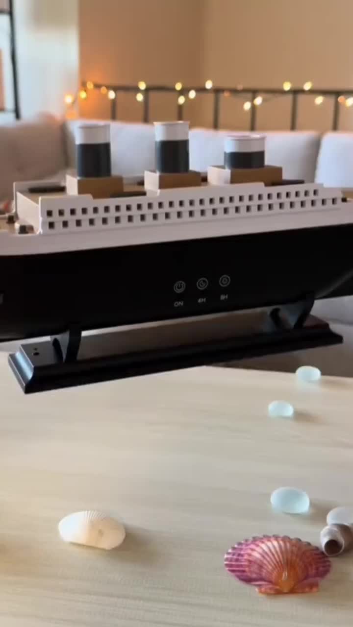 بخور سرد کشتی تایتانیک  بخار ۲ حالته + نور RGB|پنکه و تصفیه‌کنندهٔ هوا|تبریز, |دیوار