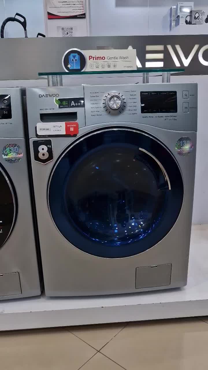 ماشین لباسشویی 8کیلویی پریمو دوو با تخفیف ویترینی|ماشین لباسشویی و خشک‌کن لباس|شاهین‌شهر, فردوسی|دیوار