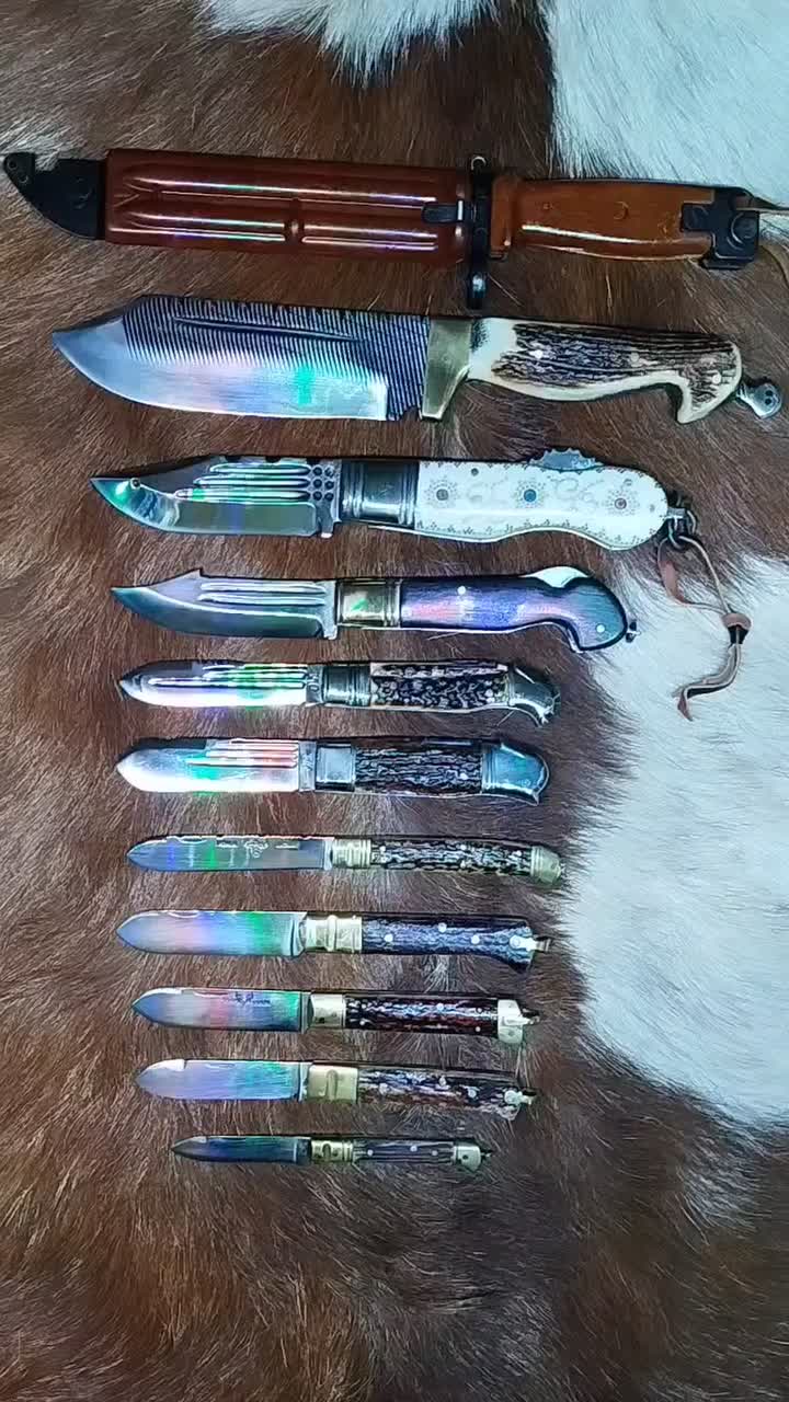 انواع چاقوهای فوق کلکسیونی دسته شاخ بکر و زیبا|کلکسیون اشیاء عتیقه|کرمانشاه, |دیوار