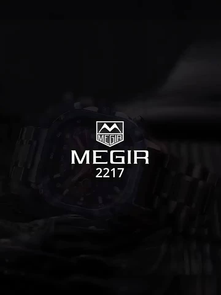 ساعت اورجینال مردانه سه موتور مگیر Megir (گارانتی)|ساعت|تبریز, |دیوار
