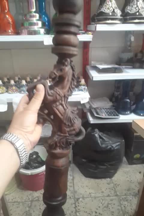 تنه چوب گردو اسب یک متری وقوچ یک متری،|صنایع دستی و سایر لوازم تزئینی|شازند, |دیوار