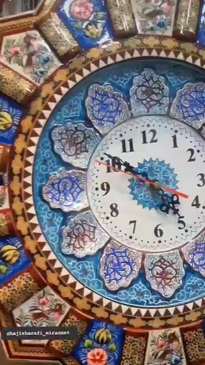 ساعت منبت کاری شده کاردست|ساعت دیواری و تزئینی|مریوان, |دیوار