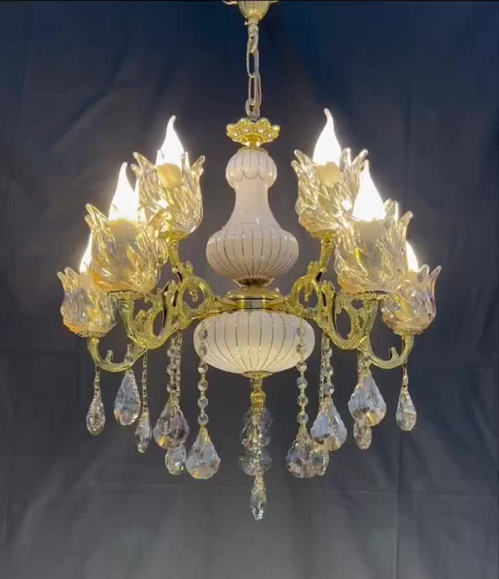 لوستر الماس.برنجی7+3روشنایی سرامیکی.Ap light 1|لوستر و چراغ آویز|تهران, نعمت‌آباد|دیوار