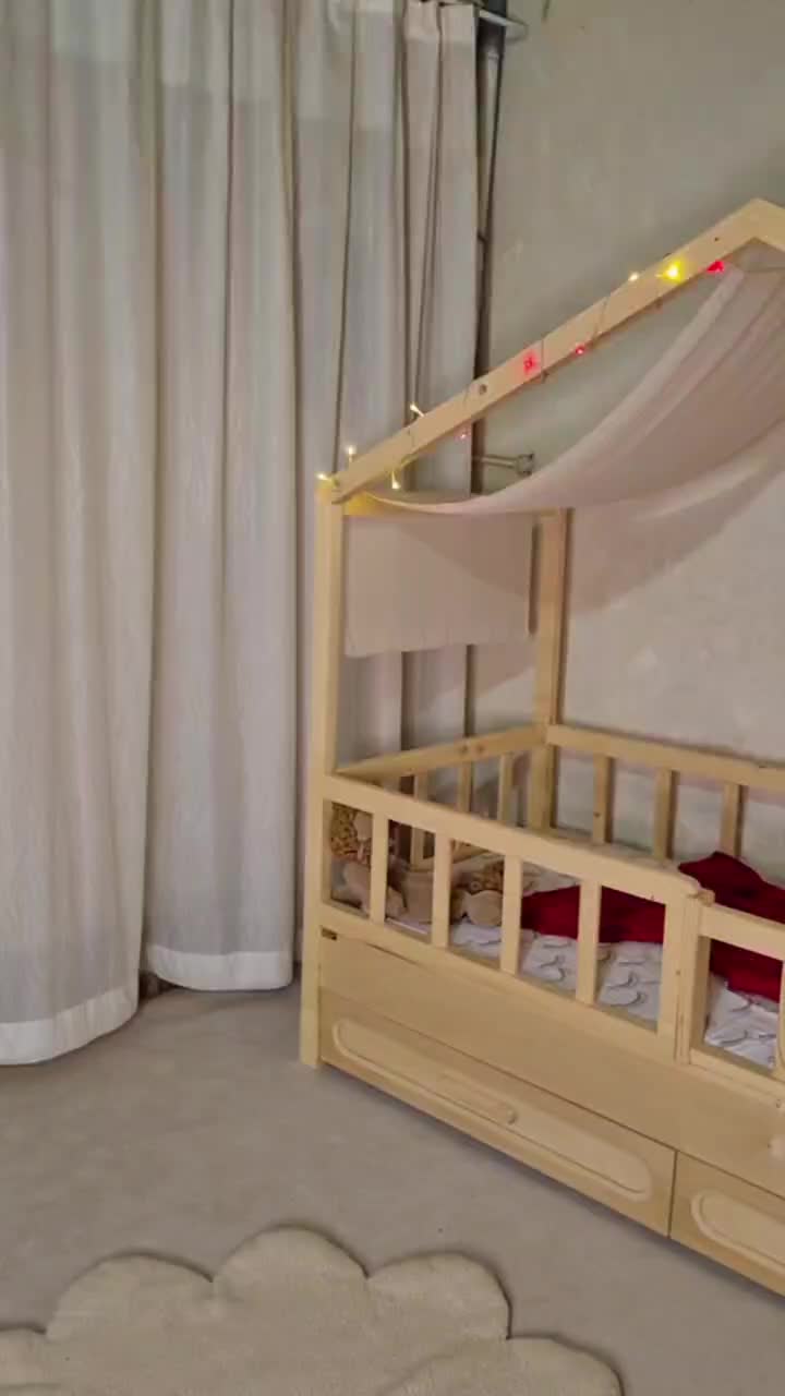تخت کلبه ای تمام چوب/ مدل روشا|تخت و صندلی بچه|مشهد, نوید|دیوار