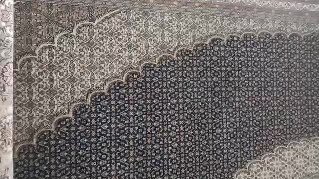 فرش دستباف یک جفت ۱۲ متری زمینه سرمه ای نو|فرش|کرج, شهرک نهال و بذر|دیوار