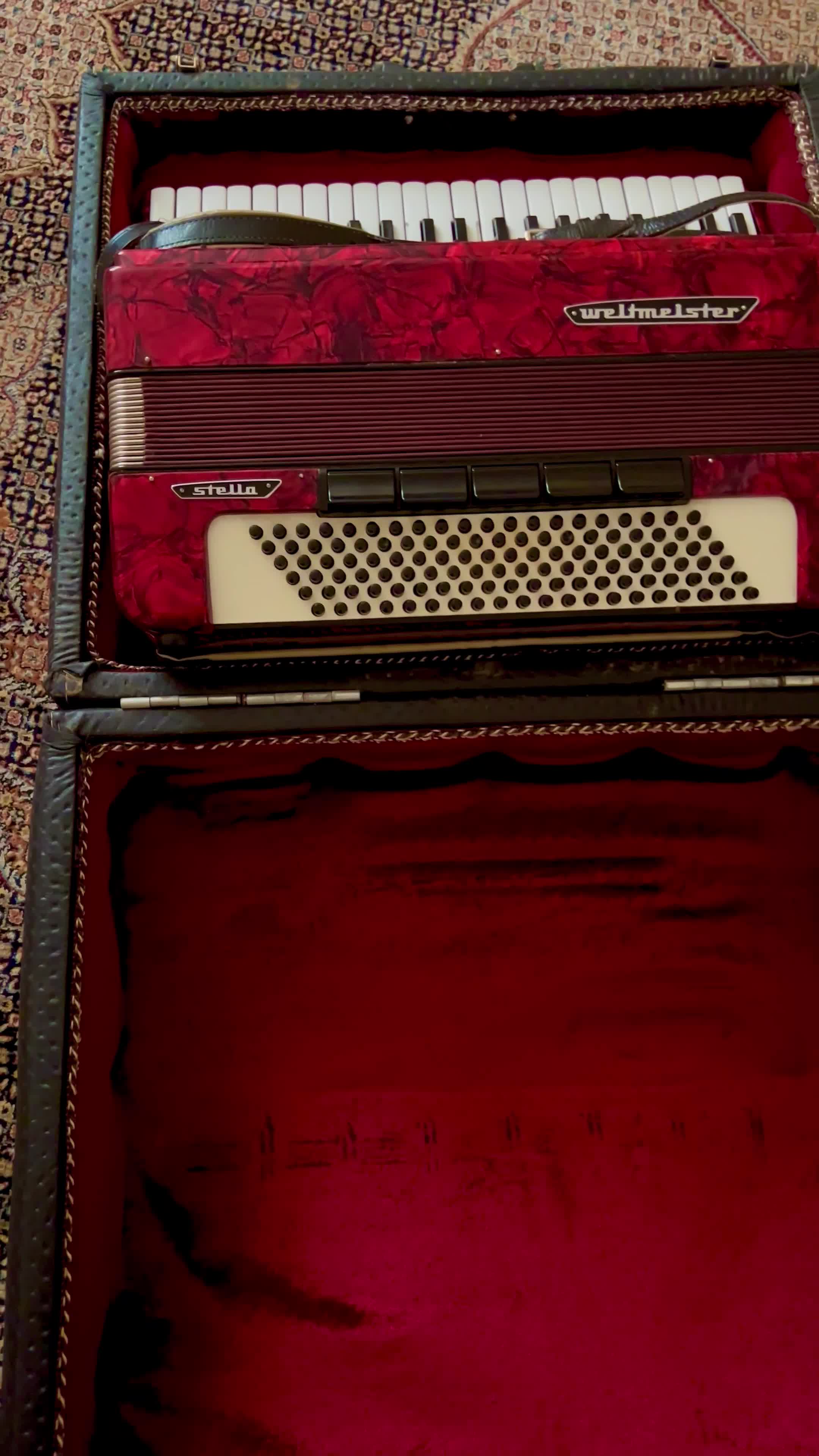 آکاردئون ۱۲۰ باس ولت مستر در حد نو بدون یک خال|پیانو، کیبورد، آکاردئون|اردبیل, |دیوار