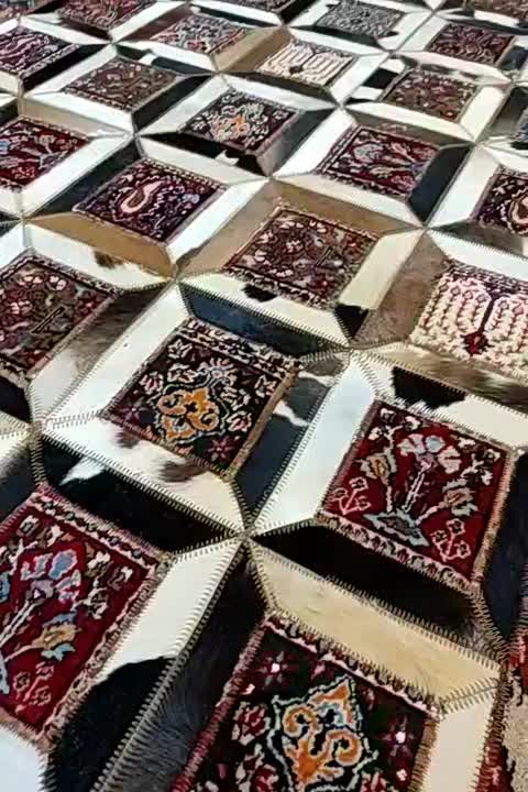 فرش دستباف بیرجند با دور قاب پوست|فرش|مشهد, هنرستان|دیوار