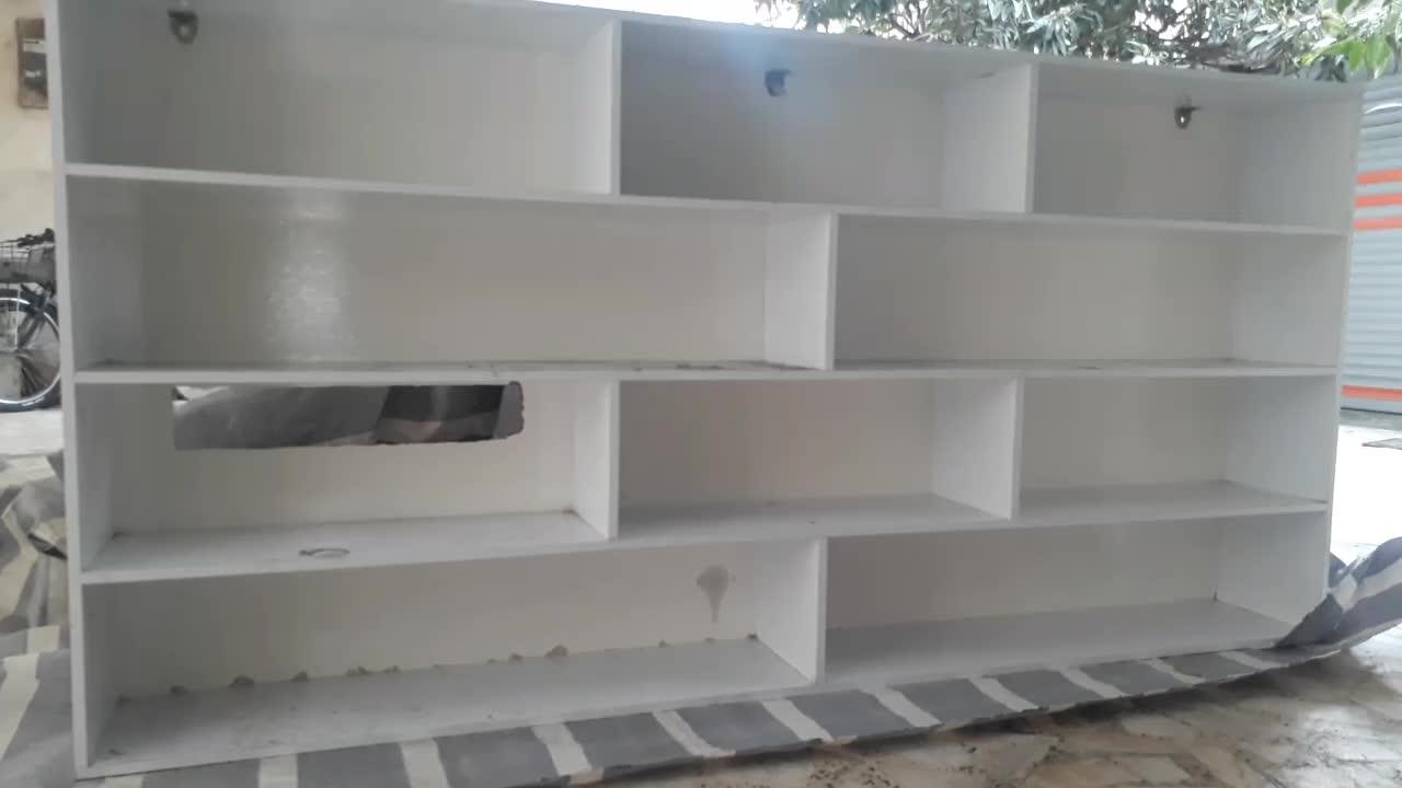 قفسه ام دی اف|کتابخانه، شلف، قفسه‌های دیواری|رشت, شهرک قدس|دیوار