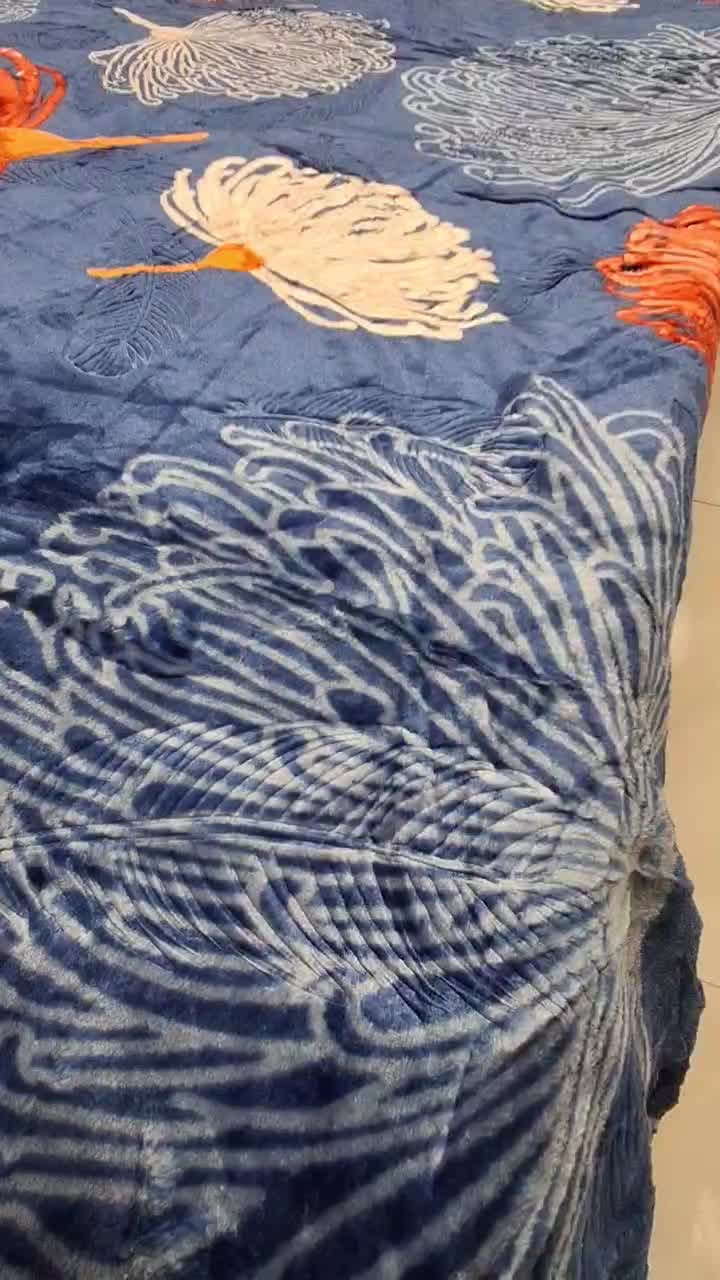 پتو دونفره طرح لیزری گلدار|رختخواب، بالش، پتو|مشهد, الهیه|دیوار