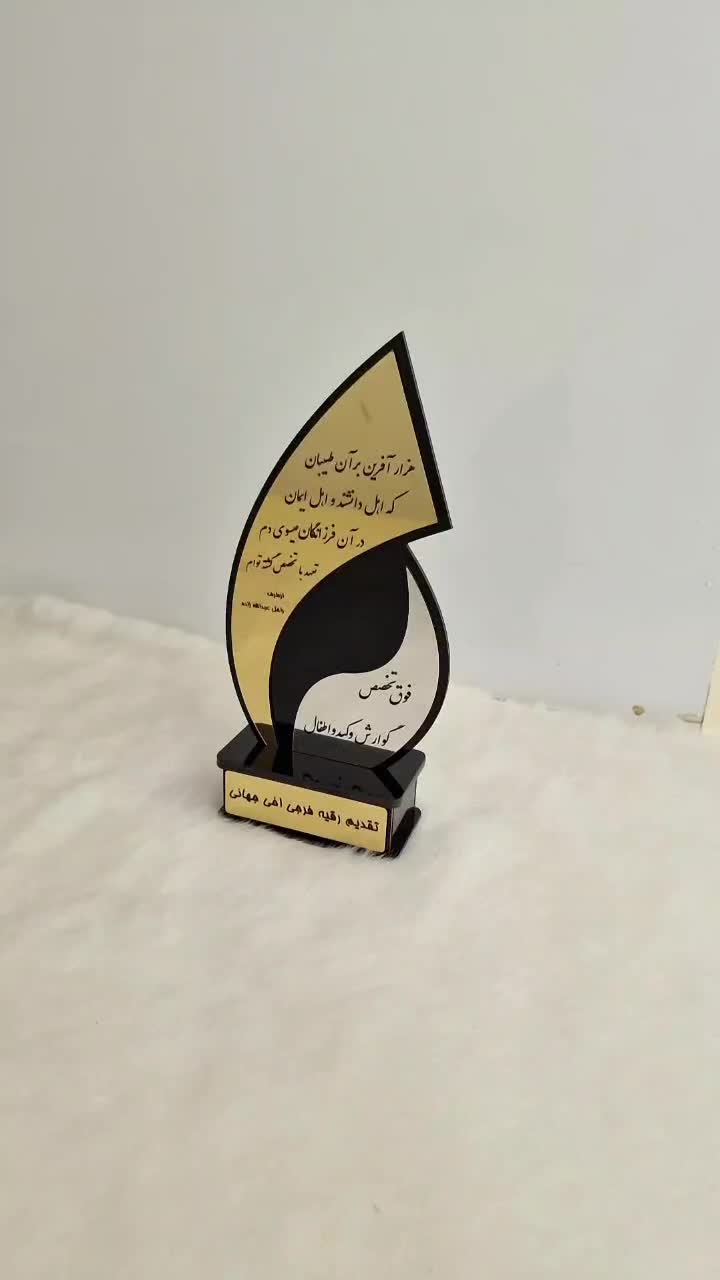 لوح تقدیر یا تندیس کادو خاص تولد جایزه مقام آوران|مجسمه، تندیس، ماکت|تبریز, |دیوار