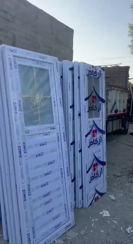 درب (UPVC) آماده ارزون قیمت|مصالح و تجهیزات ساختمان|شوش, |دیوار