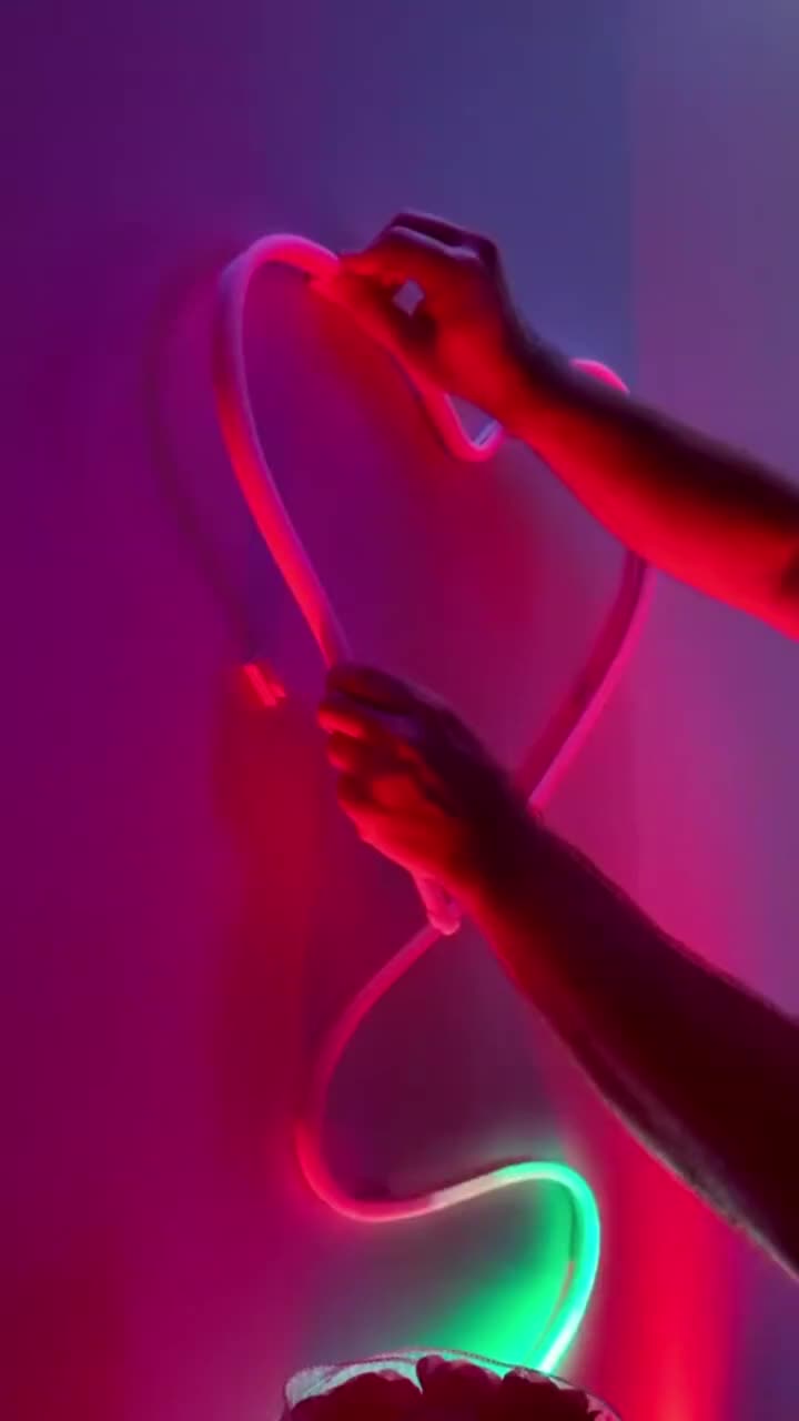 پک 5 متری ریسه نئون RGB درجه یک IC دار برنامه پذیر|ریسه و چراغ تزئینی|کرج, اصفهانیها|دیوار