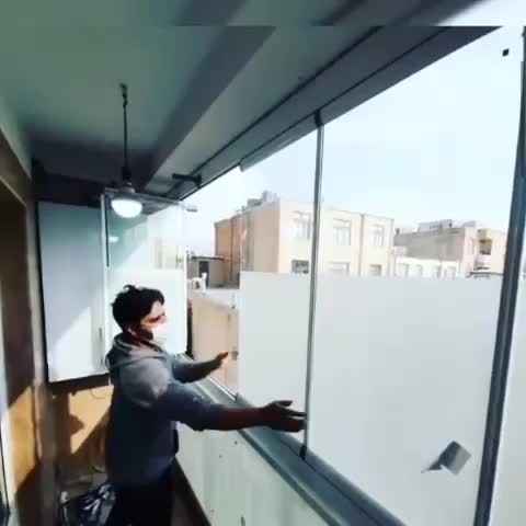 شیشه سکوریت میرال تاشو اتوماتیک نرده پارتیشن|خدمات پیشه و مهارت|کرج, گلشهر|دیوار