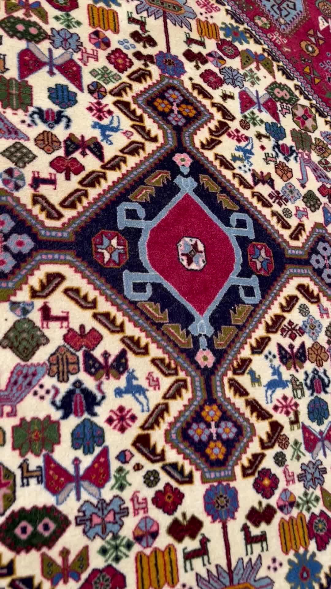 قالیچه کشکولی مرینوس درجه ۱|فرش|شیراز, شهرک ولیعصر|دیوار