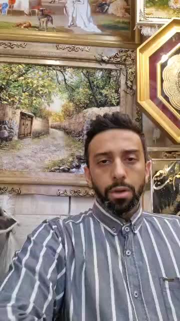 تابلوفرش برنجی طرح آیه و منظره برنزی|تابلو فرش|قم, سعادتی|دیوار