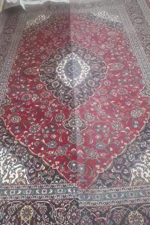 ۹متری کاشان جفتی لاکی درحد نو|فرش|اصفهان, نقش جهان|دیوار