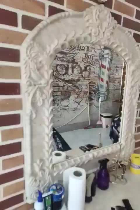 دکور سنگی سالن زیبایی و آرایشگاه|آرایشگاه و سالن‌های زیبایی|قنوات, |دیوار