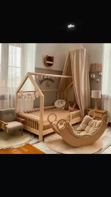 تخت کلبه ای ( سرویس خواب نوزاد )|تخت و سرویس خواب|کرمانشاه, |دیوار