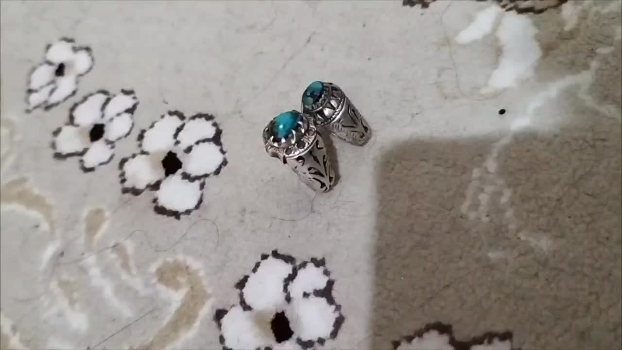 2تا انگشتر فیروزه رکاب نقره دستساز|جواهرات|تهران, جوادیه تهرانپارس|دیوار
