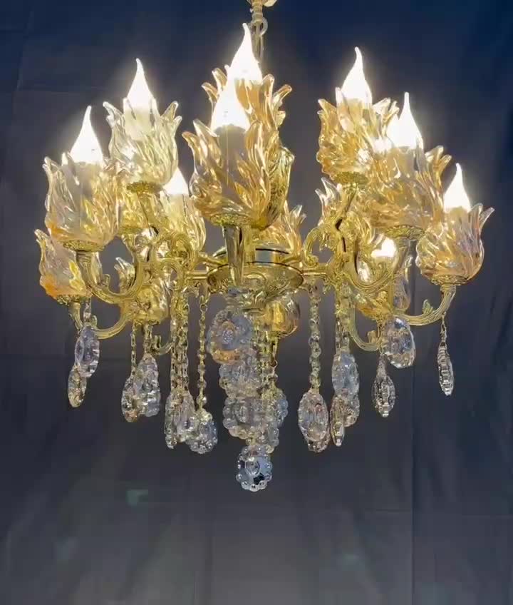 لوسترنگین لوستربرنج.۹+۷تعدادشعله برنجی‌BN light246|لوستر و چراغ آویز|تهران, نعمت‌آباد|دیوار