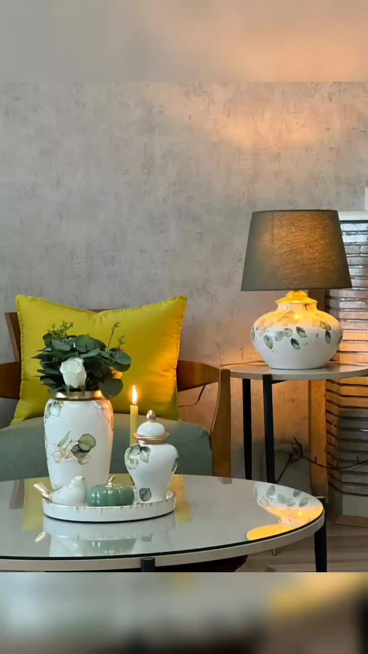 آباژور سفالی طرح دار|چراغ خواب و آباژور|تهران, ونک|دیوار