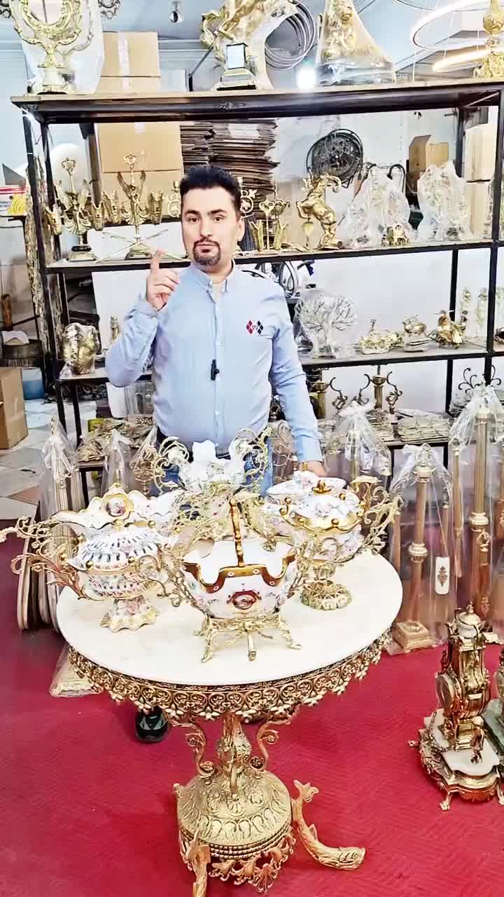 ست چینی و ترکیب برنز|ظروف سرو و پذیرایی|ری, ملکآباد|دیوار