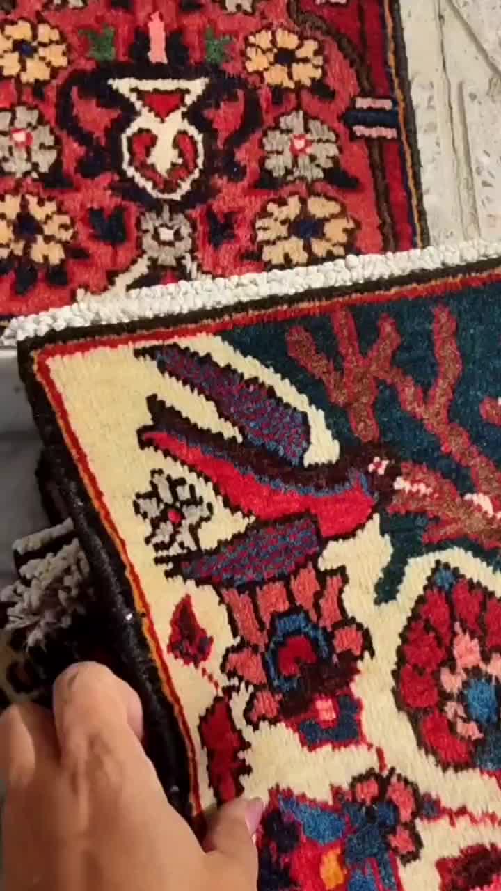 فرش دستبافت قدیمی قدمت۴۰سال|فرش|اصفهان, جاوان|دیوار