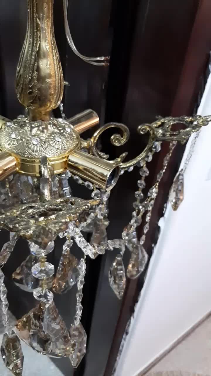لوستربرنز چهارشاخه|لوستر و چراغ آویز|قم, نوقطار|دیوار