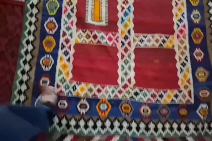 گلیم ترکی بافت|گلیم، جاجیم، گبه|کوه چنار, |دیوار