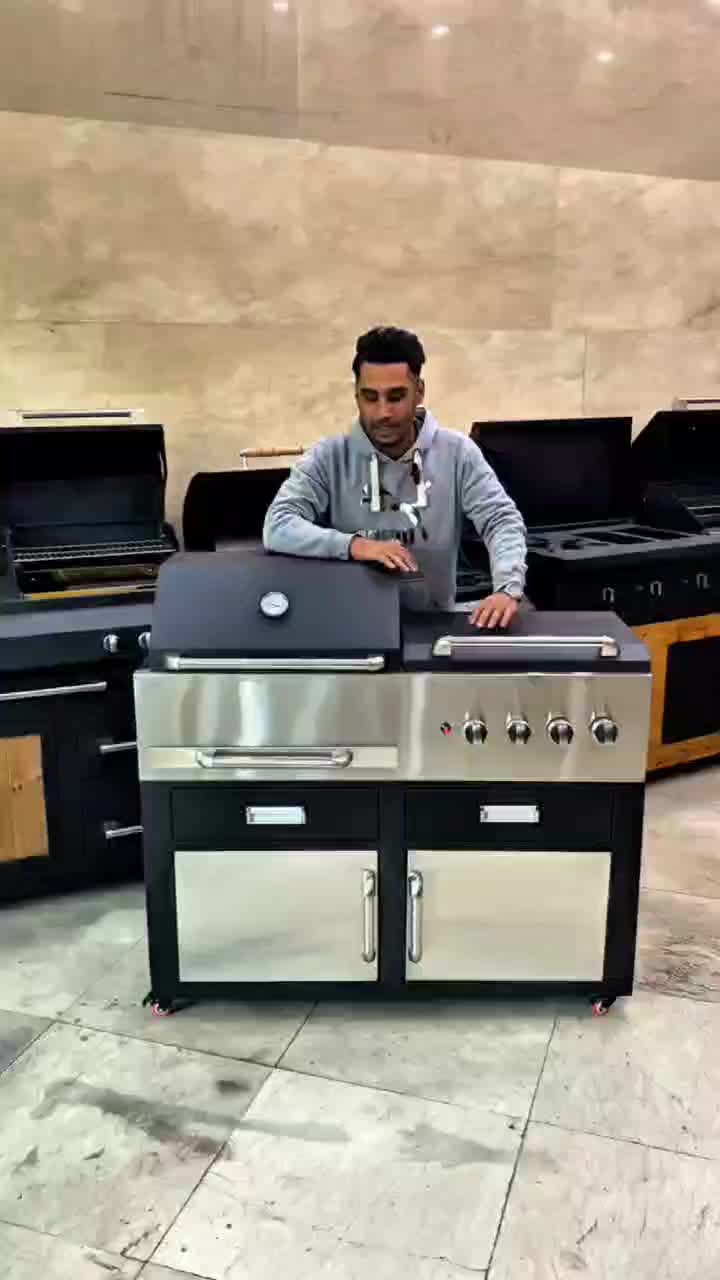 باربیکیو 120 سانت نما استیل 304 با پلوپز فر سرخ کن|اجاق گاز و لوازم برقی پخت‌وپز|تهران, شوش|دیوار