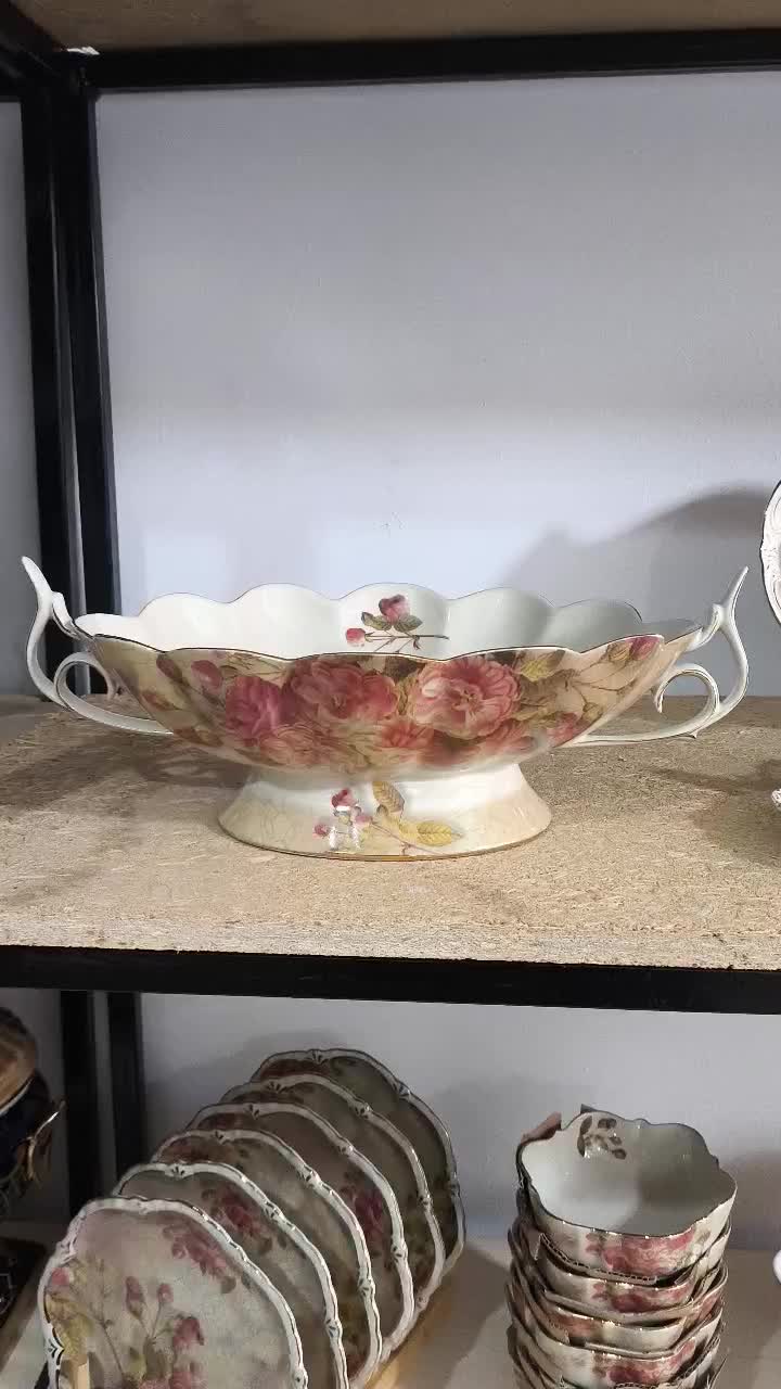 سرویس لمونژ گلدار|ظروف سرو و پذیرایی|تبریز, |دیوار