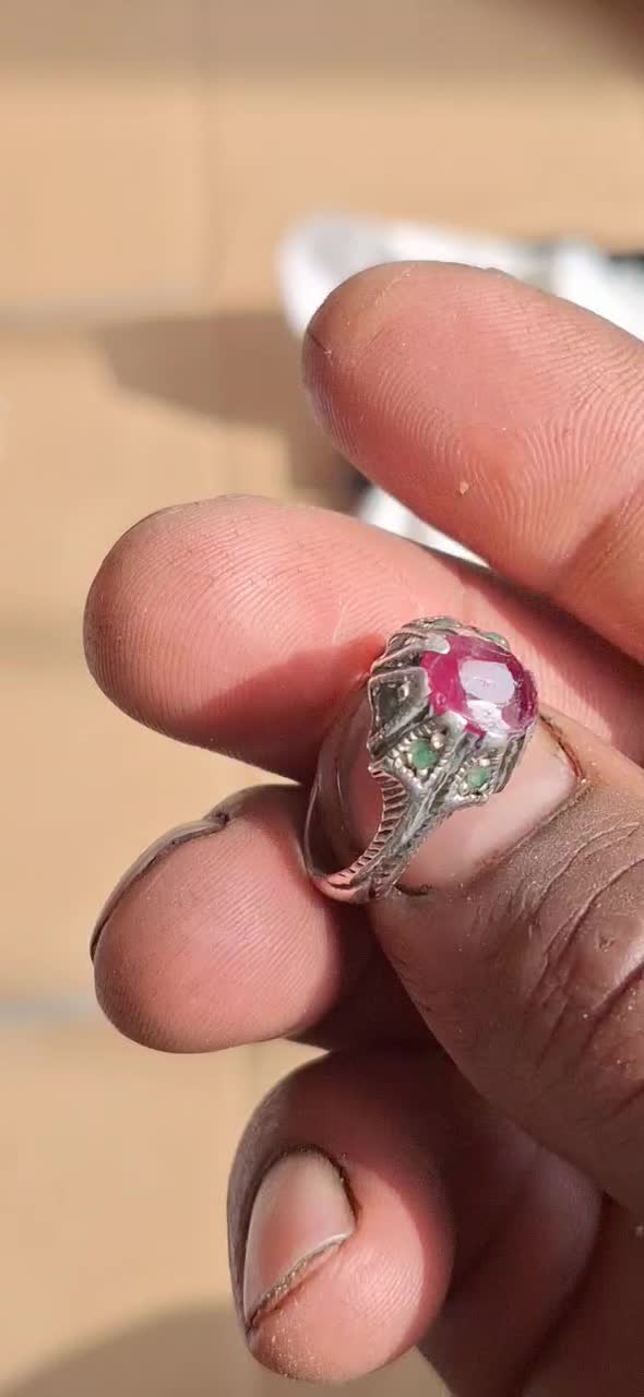 انگشتر یاقوت وزمرد|جواهرات|خمینی‌شهر, |دیوار