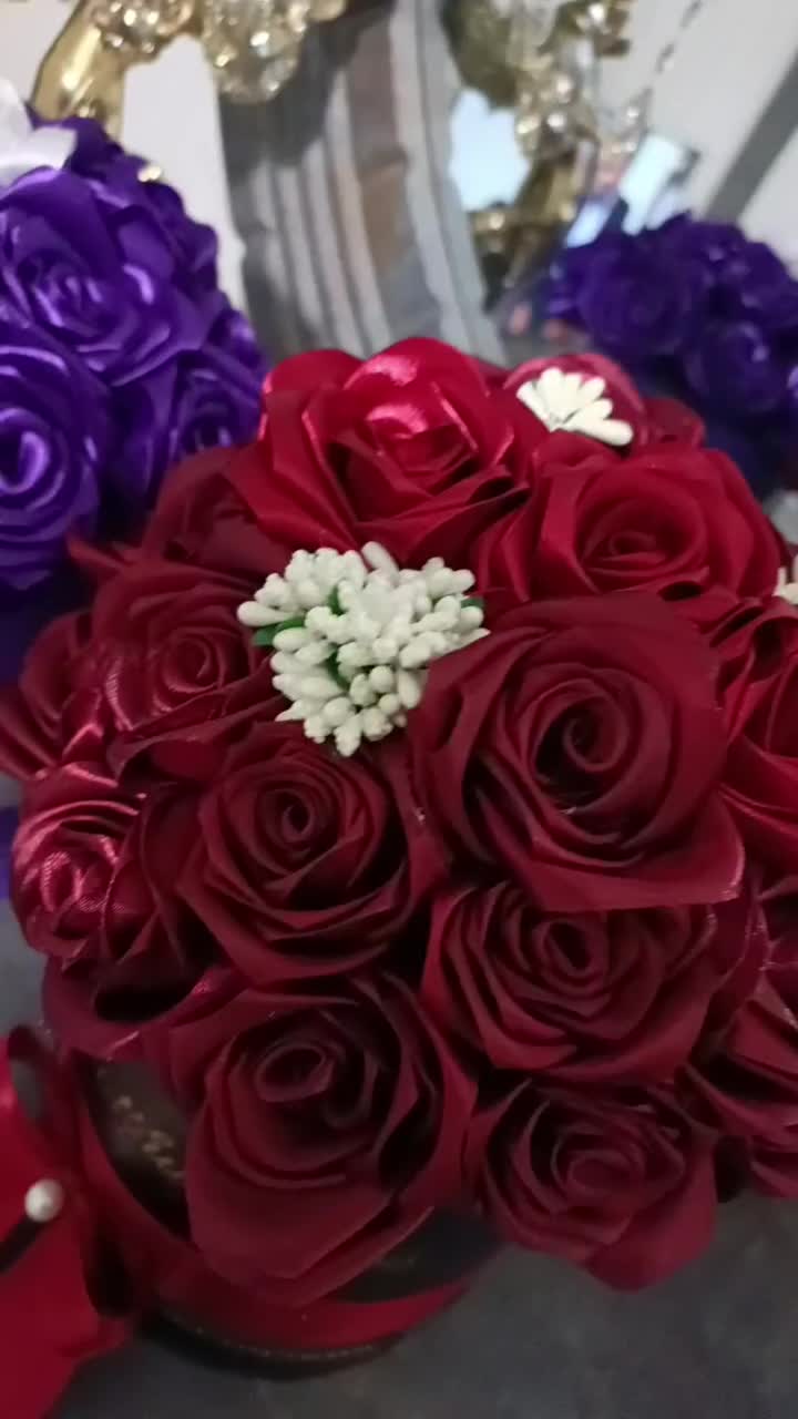 دسته گل پول آرایی باکس گل|گل مصنوعی|همدان, |دیوار