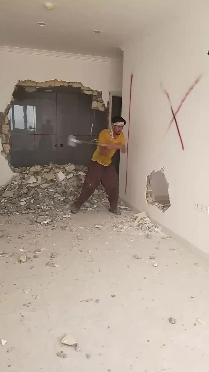 تخریب  با ابزار  استا بنا سفت کار|خدمات پیشه و مهارت|بندرعباس, |دیوار