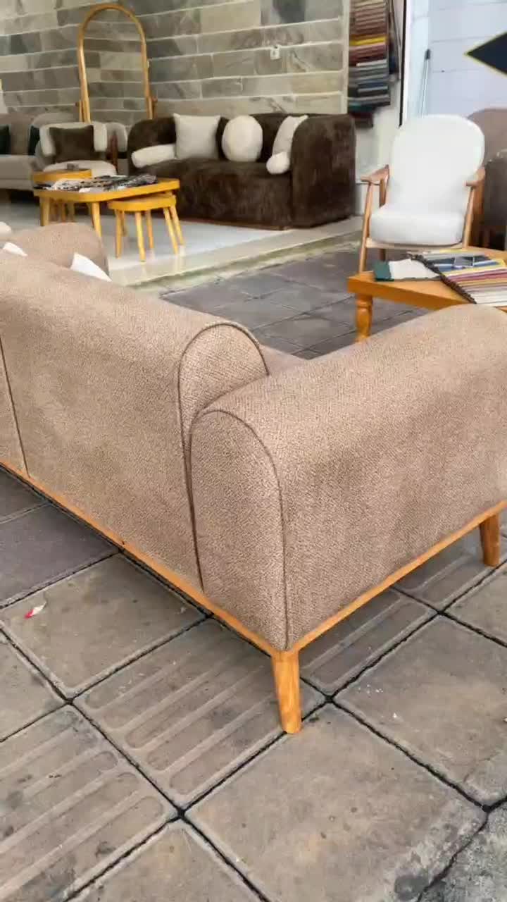 مبل دسته چوبی کد6525|مبلمان خانگی و میز عسلی|ماهدشت, |دیوار