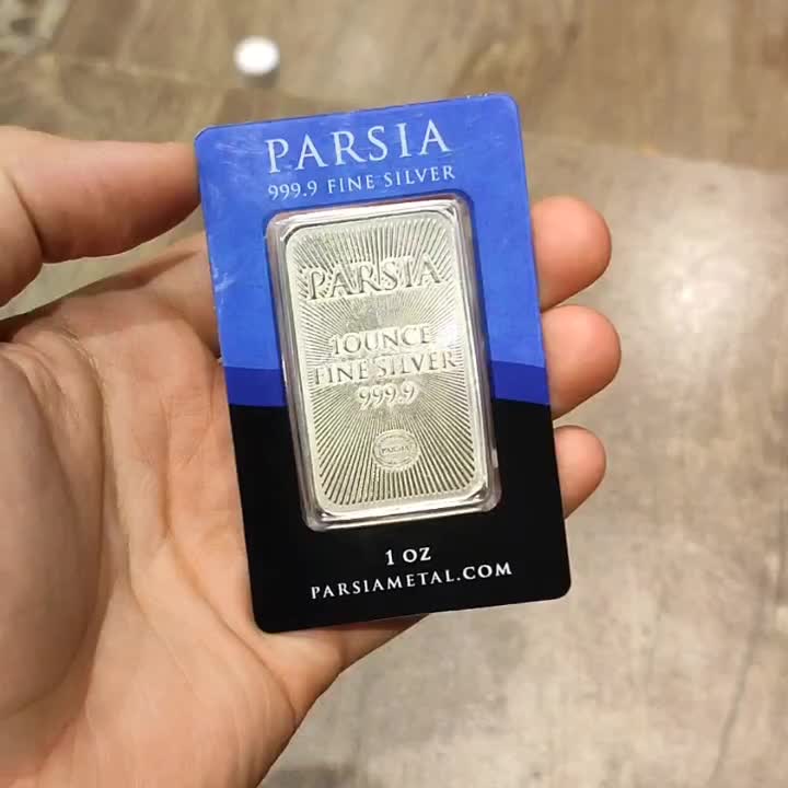 شمش نقره یک اونسی پارسیا با عیار 999.9 PARSIA|جواهرات|مشهد, عنصری|دیوار