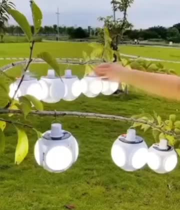 چراغ شارژی کمپینگ لامپ شارژی 5 پر سولار چراغ توپی|کوهنوردی و کمپینگ|تهران, لاله زار|دیوار