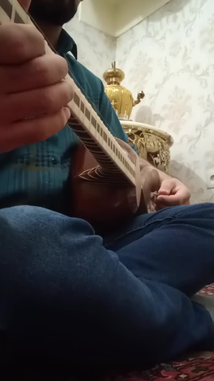 تار ایرانی سه مهر بهنام عبدلی|سازهای سنتی|تبریز, |دیوار