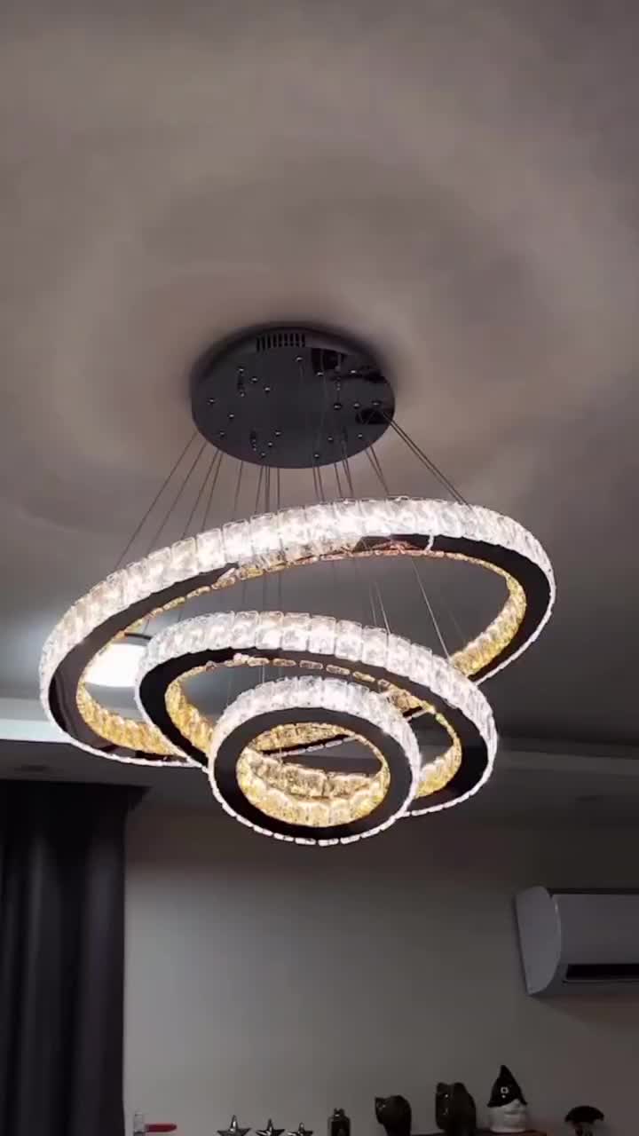 لوستر سقفی مدرن کریستال طلایی 24 شاخه|لوستر و چراغ آویز|اندیمشک, |دیوار