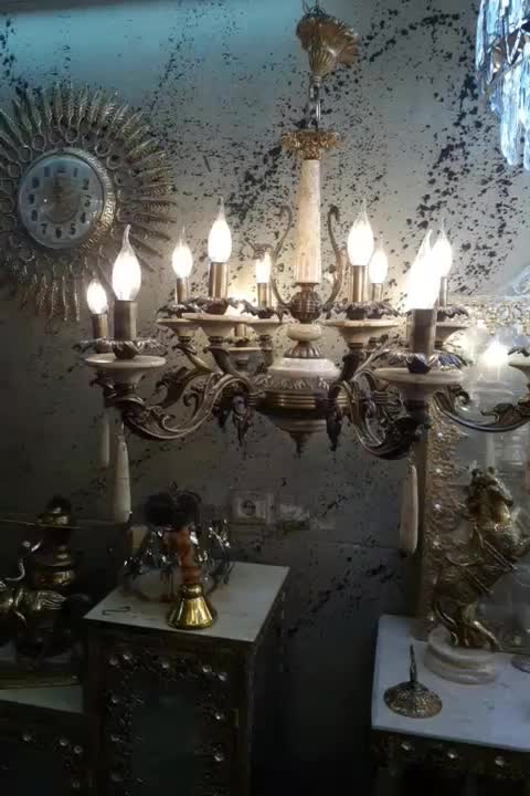 تولیدی لوستر های برنز و آلیاژ|لوستر و چراغ آویز|فردوسیه, |دیوار