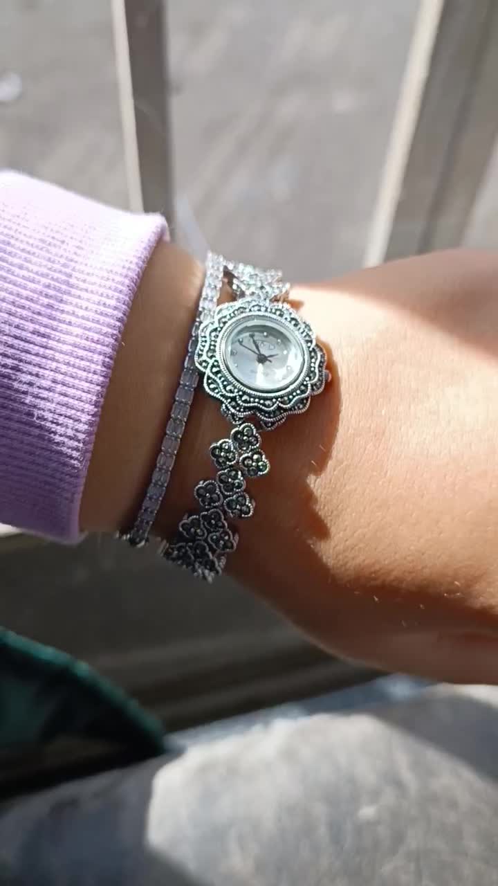 ساعت نقره نوید / روز زن مادر /چک / قسطی|جواهرات|یزد, |دیوار