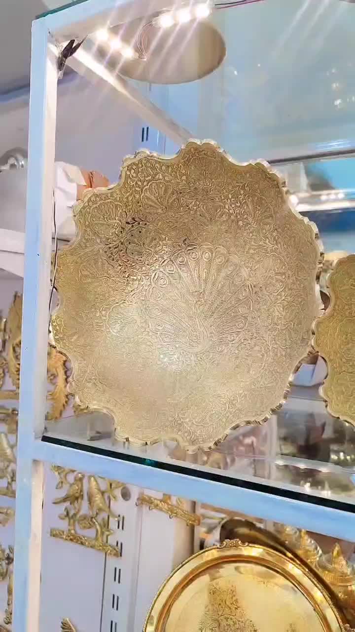 سرویس پذیرایی برنجی عطائی برنز|ظروف سرو و پذیرایی|نیشابور, محله میدان باغات|دیوار