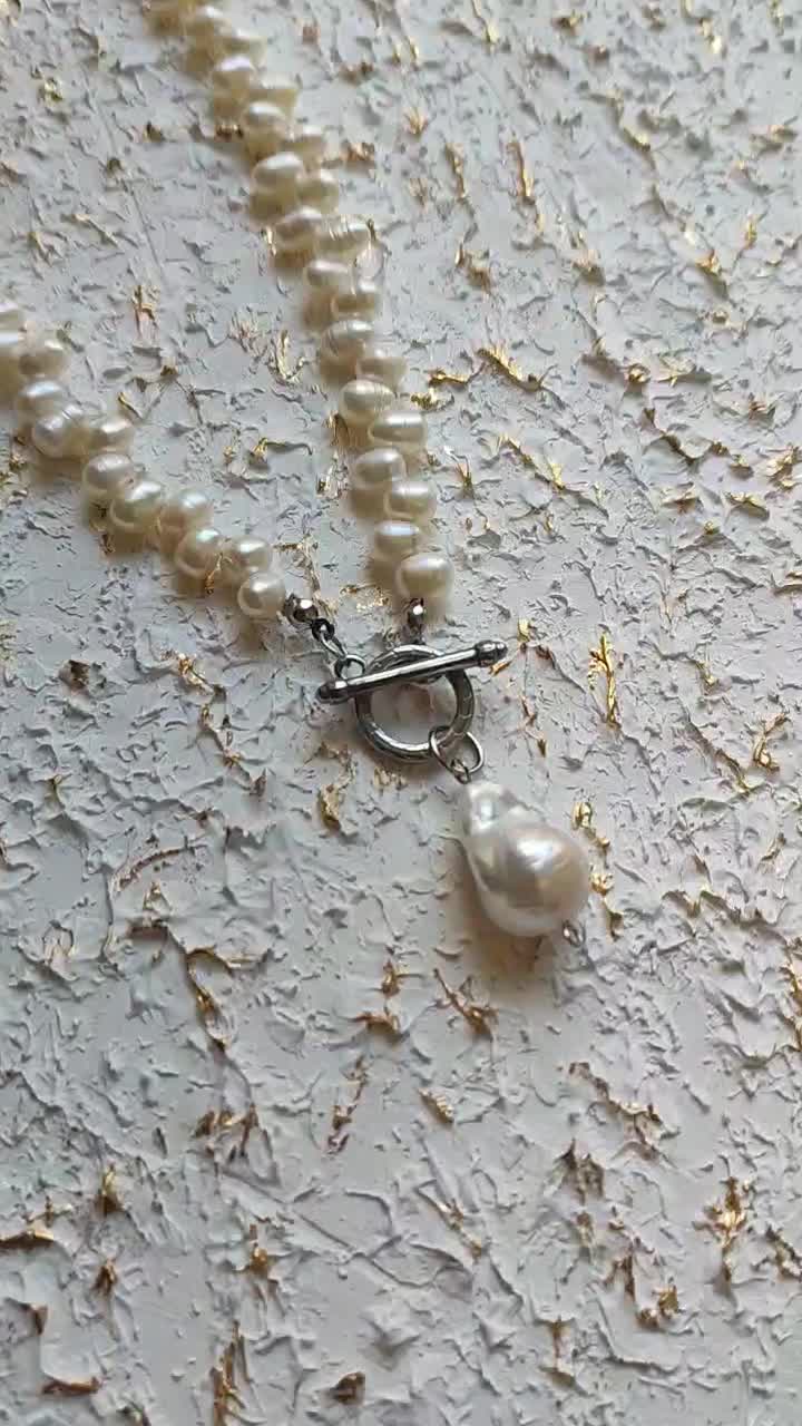 گردنبند مروارید باروک و مروارید پرورشی|جواهرات|تبریز, |دیوار