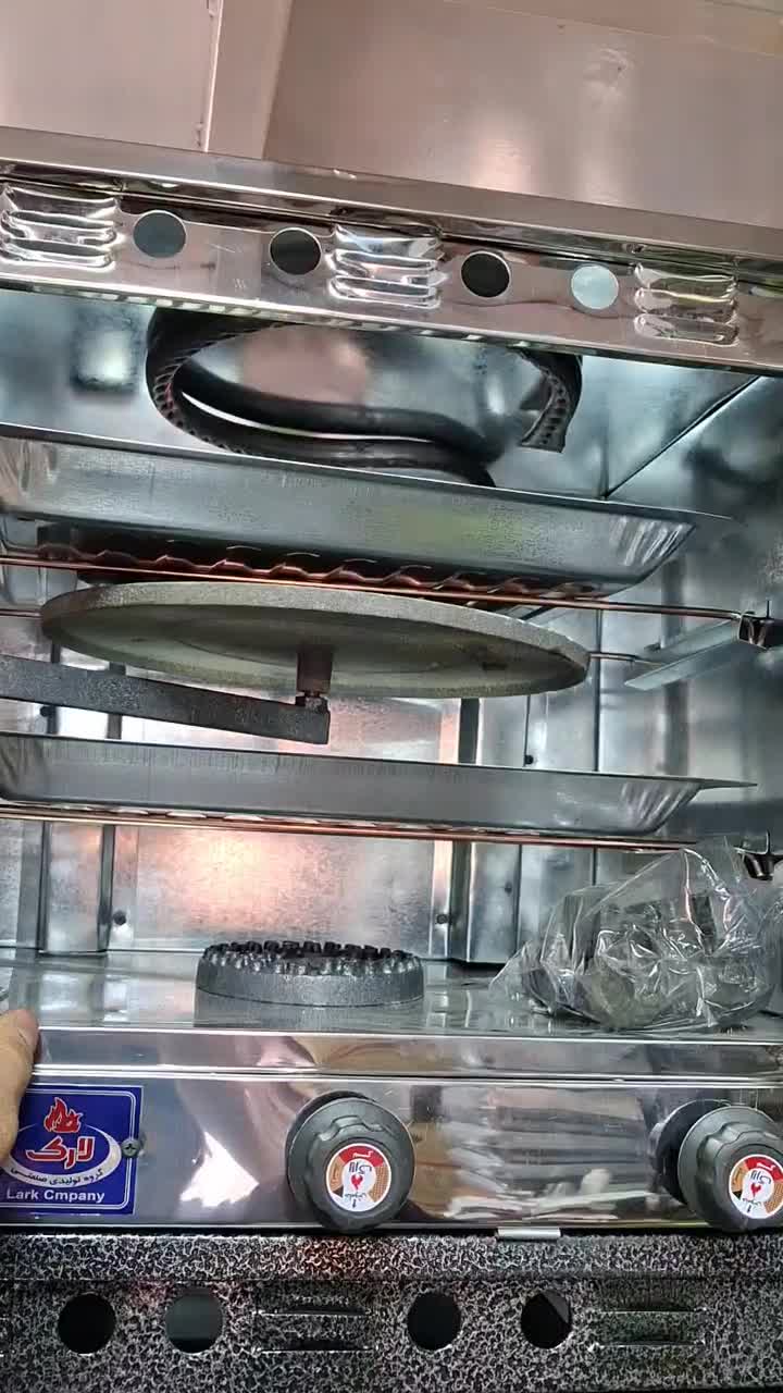 تنور گازی ۲طبقه تک چدن استیل لارک|اجاق گاز و لوازم برقی پختوپز|تبریز, |دیوار