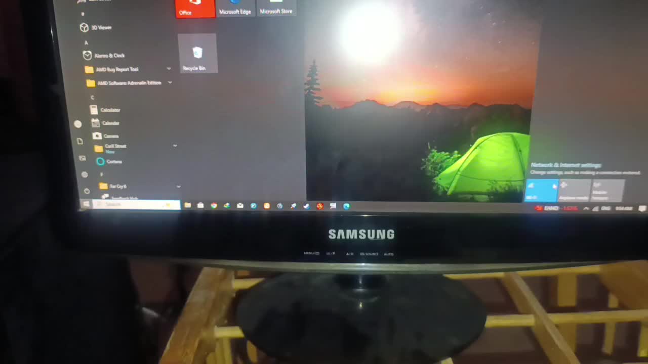 مانیتور سامسونگ اصل کلید لمسی|قطعات و لوازم جانبی رایانه|زابل, |دیوار