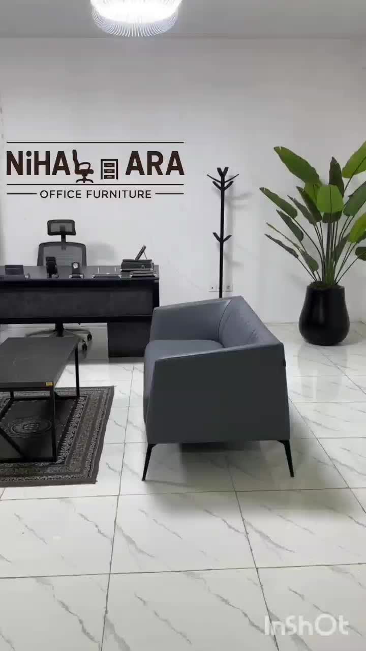 مبل اداری نیلا  میز مدیریتی پایه مثلثی صندلی|دفتر کار|تهران, دریاچه شهدای خلیج فارس|دیوار