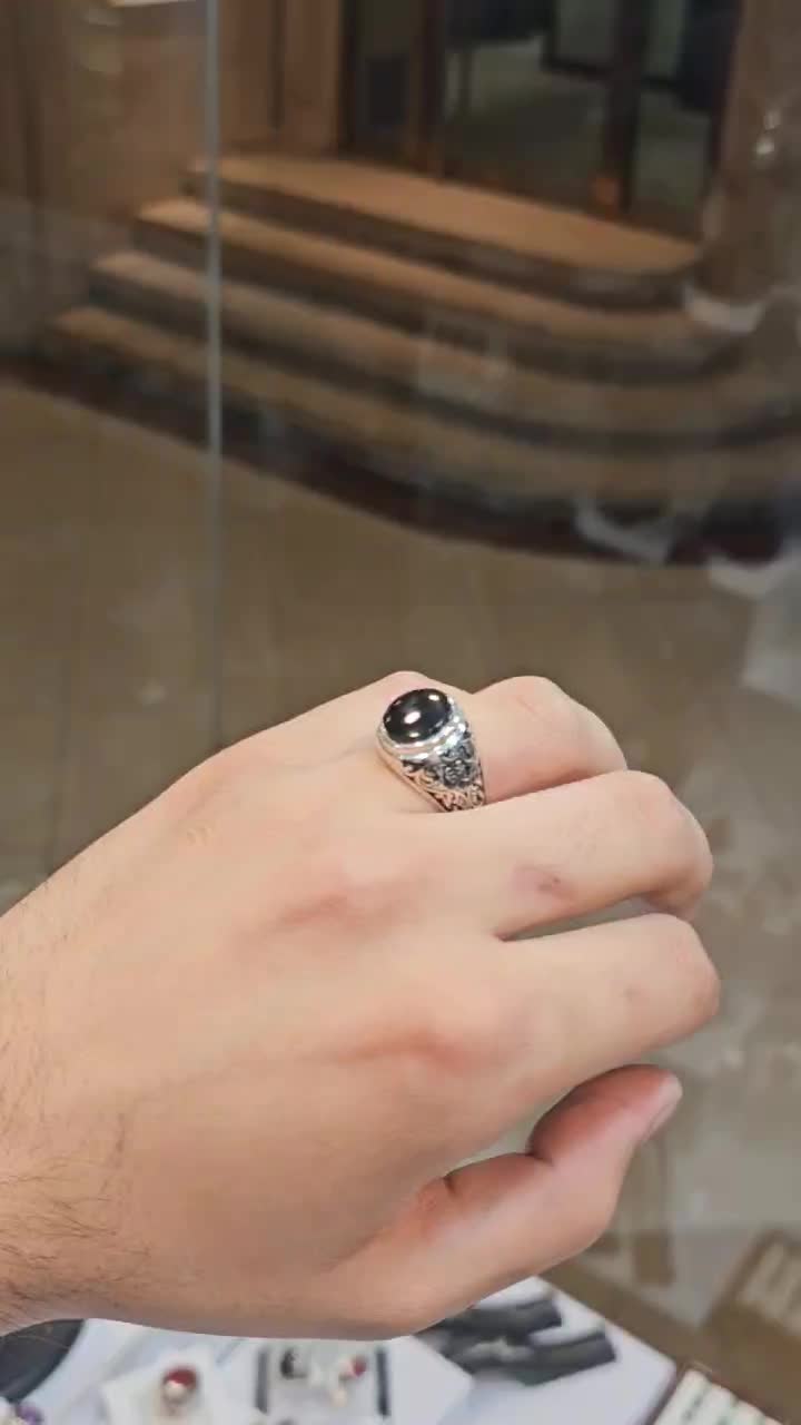 انگشتر عقیق جزع یمنی|جواهرات|قم, سالاریه|دیوار