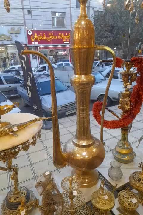 پارچ هندی ۱۸۵ سانت ارتفاع برنزی|صنایع دستی و سایر لوازم تزئینی|تهران, نیاوران|دیوار